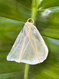 Wire wrapped sea glass pendant